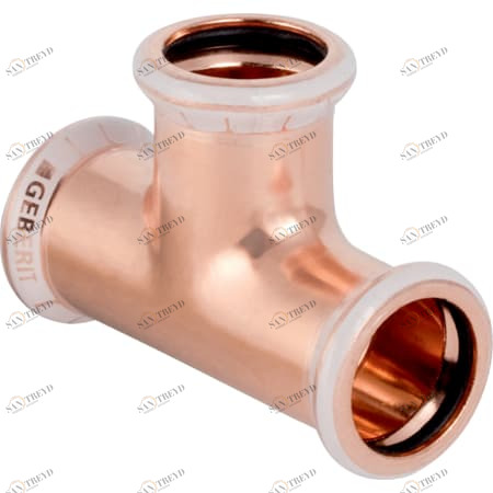 GEBERIT 61000 Тройник равнопроходной Geberit Mapress из меди 
