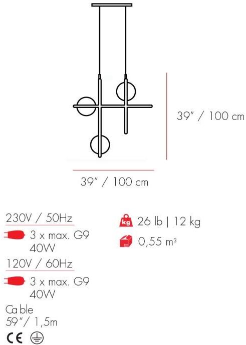 UTU Soulful Lighting Подвесной светильник в современном стиле Link Santreyd sun-id-1399705 - Вид №2