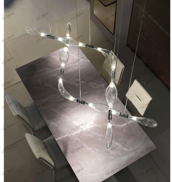 Reflex Светодиодная подвесная лампа из дутого стекла sun-id-1426117