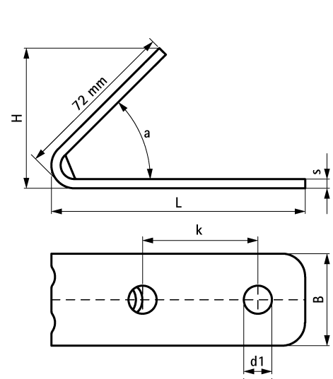 66588270 BIS Strut Уголок 45° (BUP1000) walraven  - Вид №1