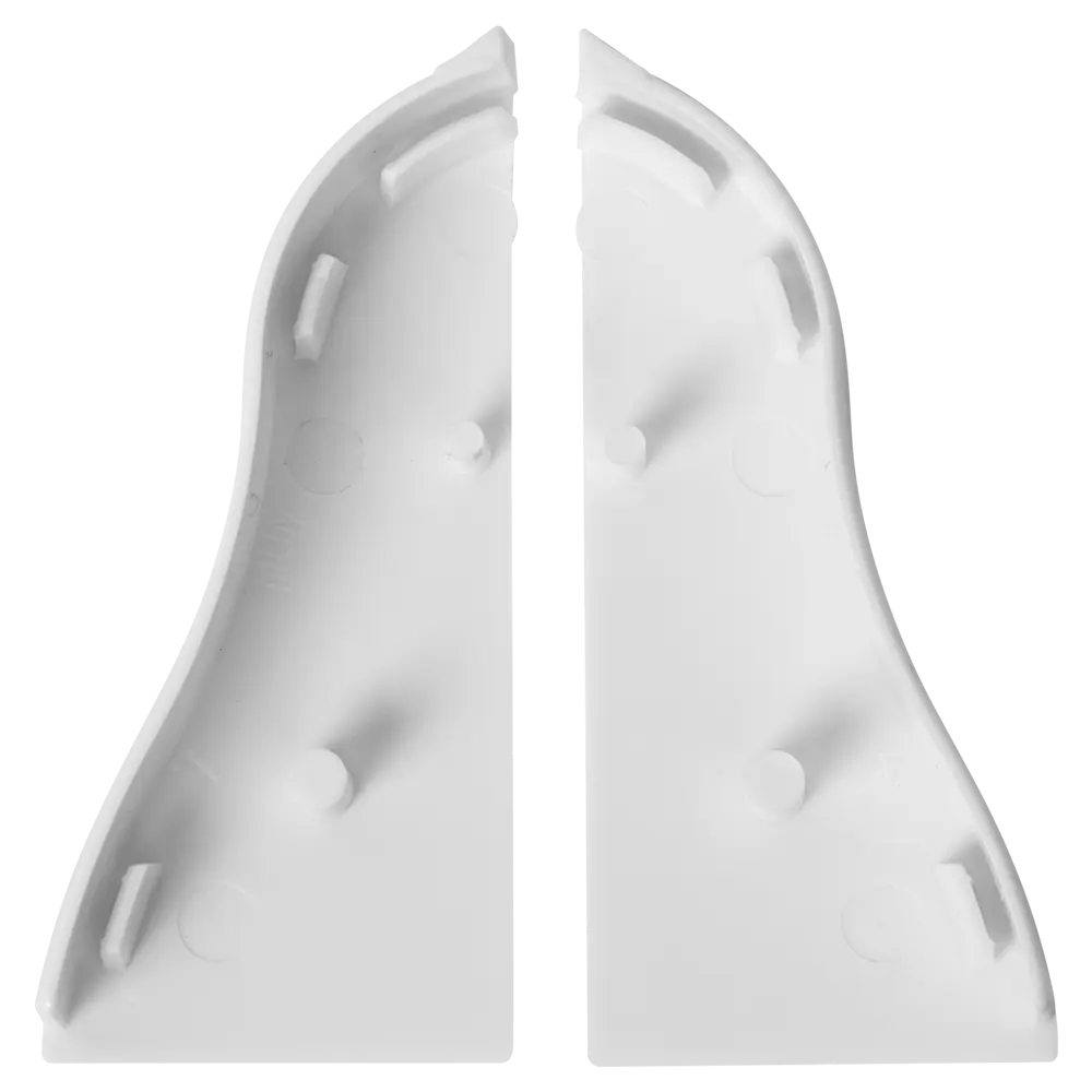 Заглушки для плинтуса Pro Дом 5.5 см ПВХ цвет белый Santreyd STLM-2125602 - Вид №1