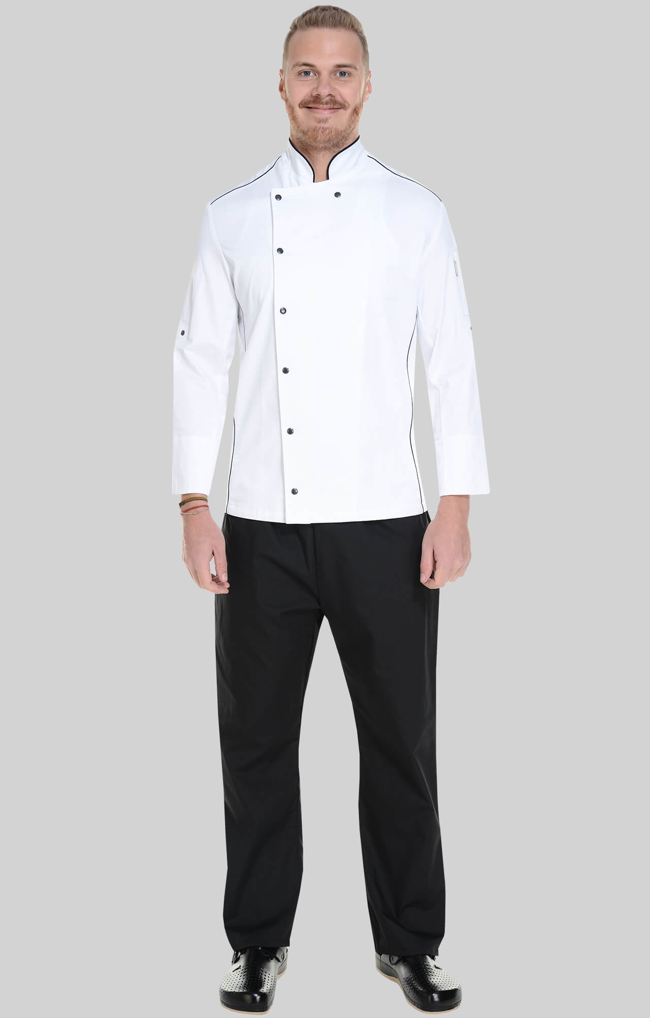 62614 Китель поварской white RICON  Одежда для поваров  размер 48 (M)  - Вид №5