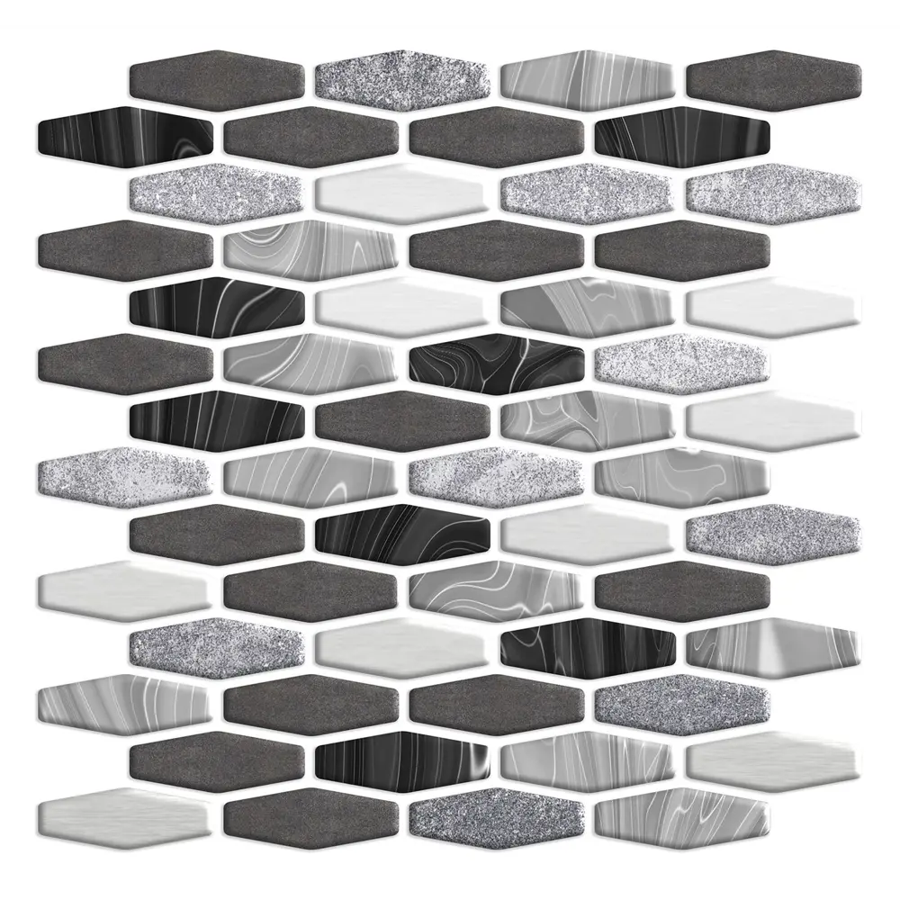 Наклейка декоративная 3D мозаика Кварц 25x25 см FBRUSH STLM-2186620