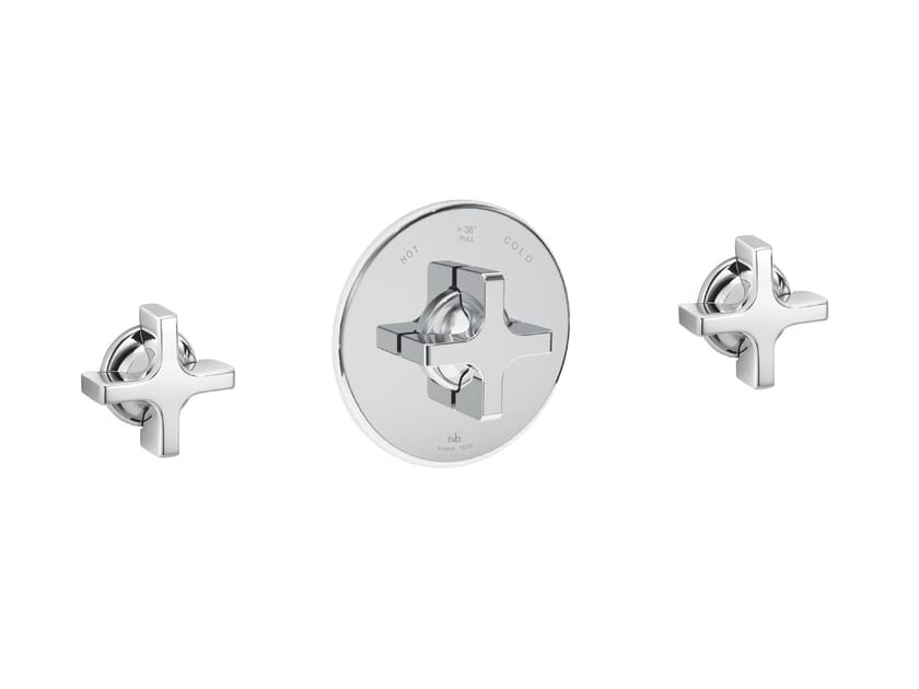 Термостатический набор для душа с 3 отверстиями из хромированной латуни rvb TIMES ARCH-00117994