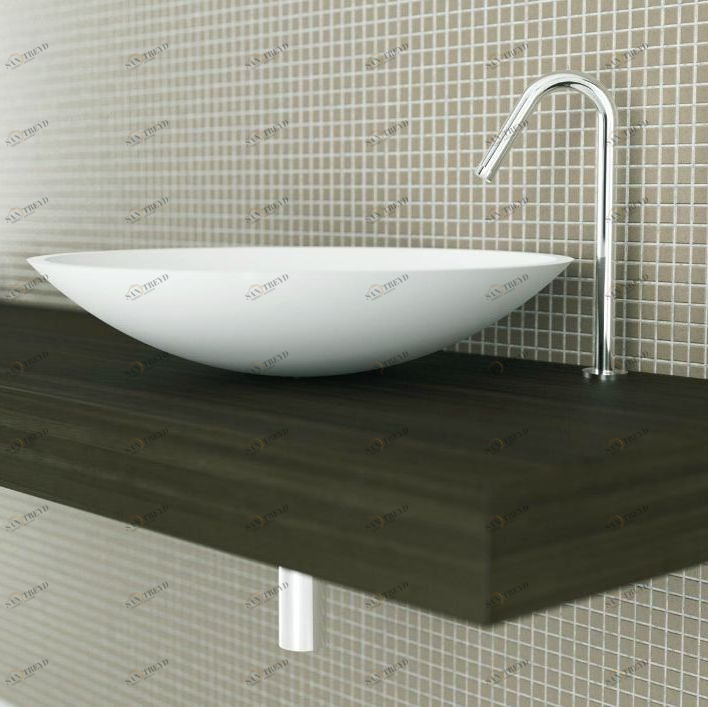 46915 Накладная раковина на столешницу  овальная MOMA Design 