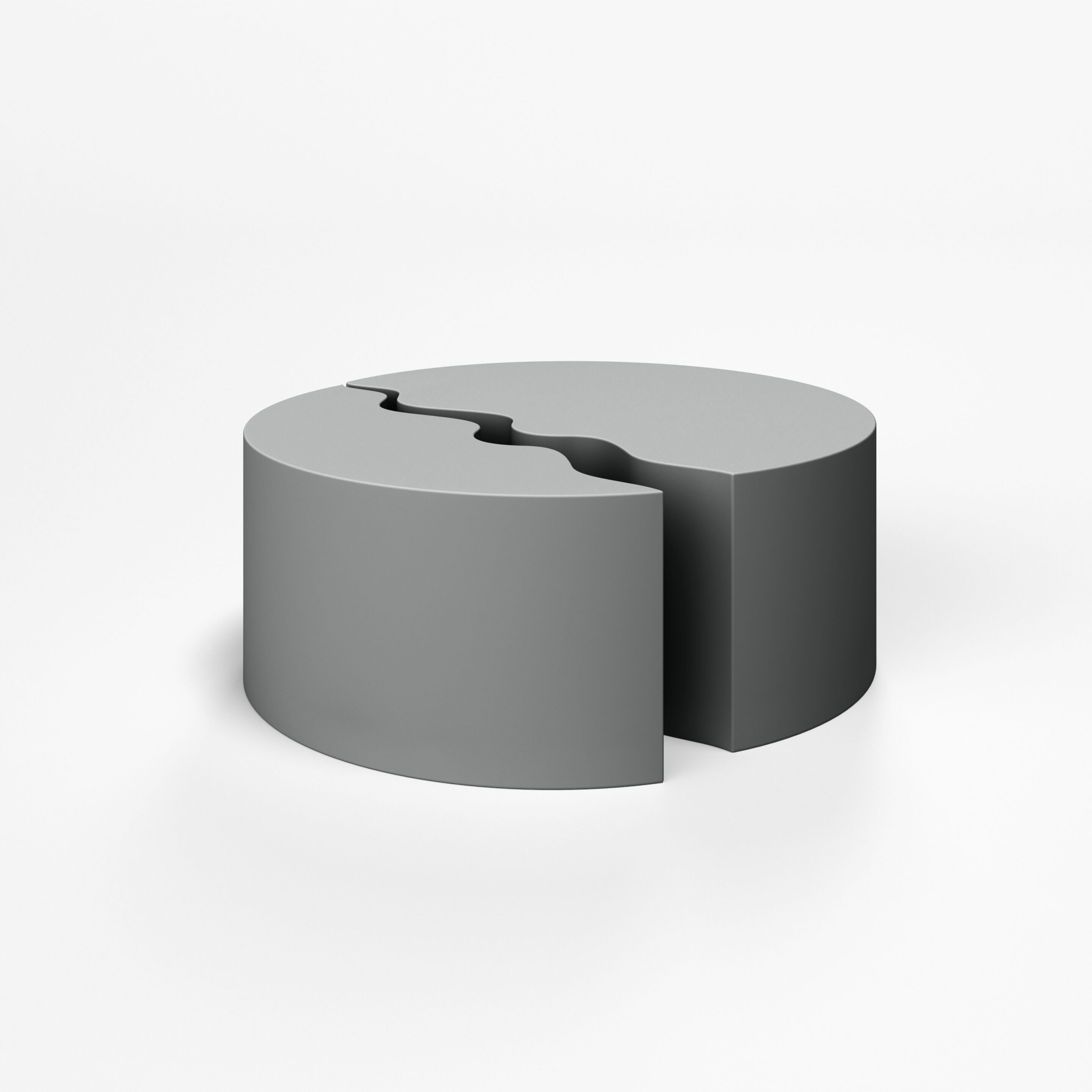 Круглый модульный пуф с пенопластовым покрытием SIXINCH DUAL ARCH-00096567 - Вид №4