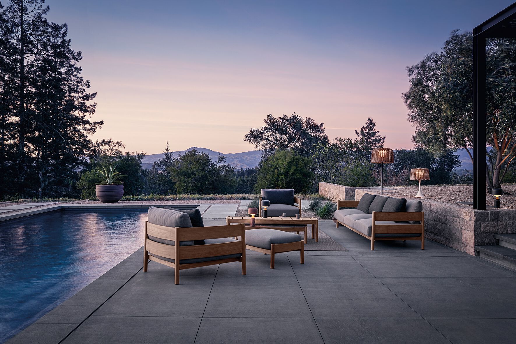 Ткань прямоугольная Садовая подставка для ног Gloster Haven ARCH-00089366 - Вид №1