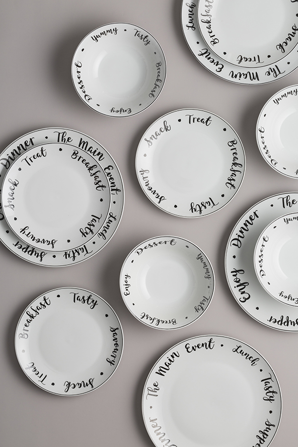 P_0059.611 Тарелка обеденная carnaby script d 26,5 см Price&Kensington  - Вид №3