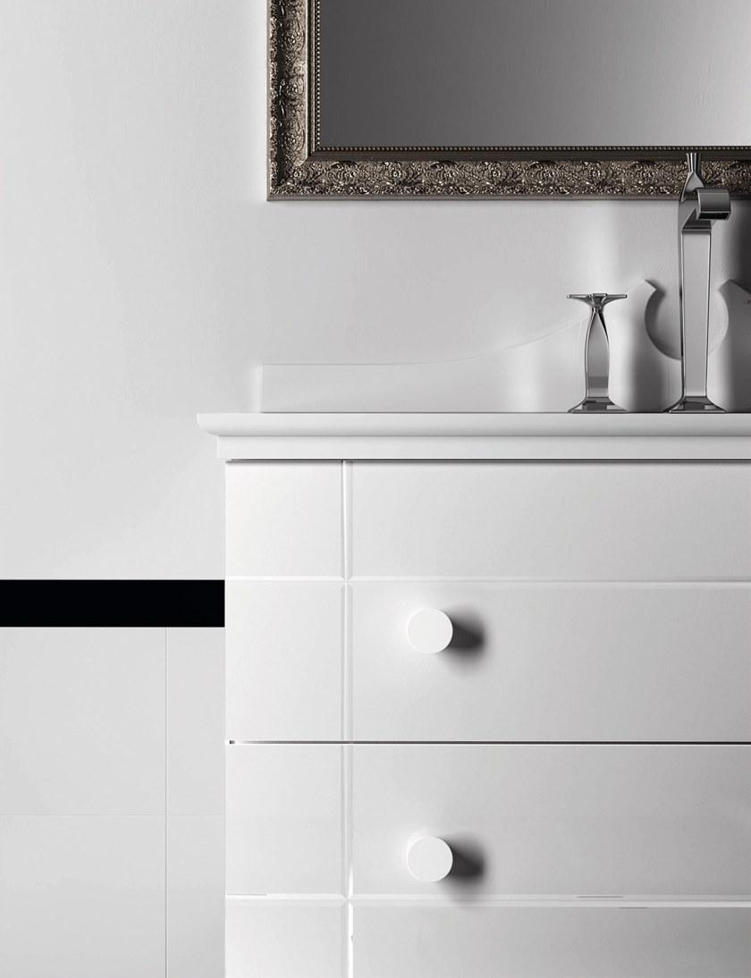 ARTELINEA Отдельностоящая лакированная тумба под умывальник с ящиками sun-id-1364441 - Вид №1