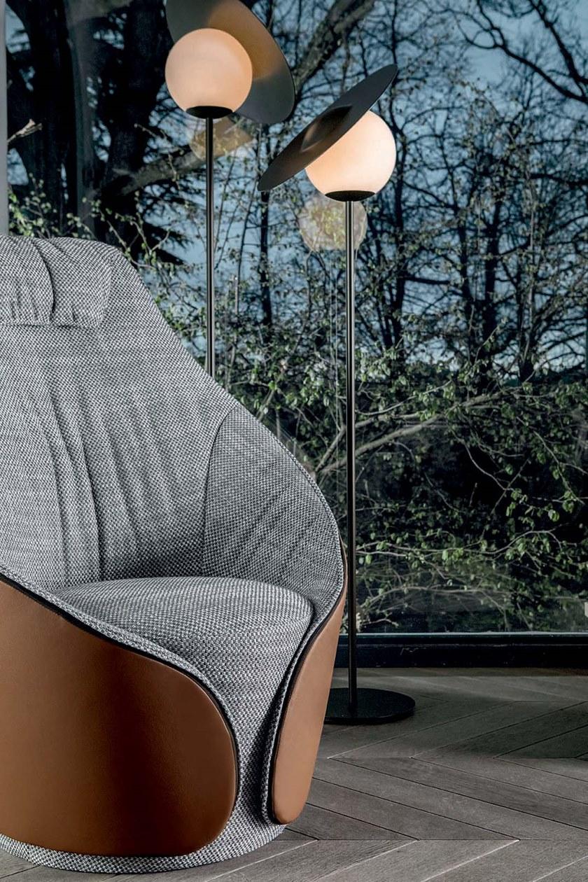 Tonin Casa Кресло с обивкой из ткани с подголовником Mama T7343  - Вид №3