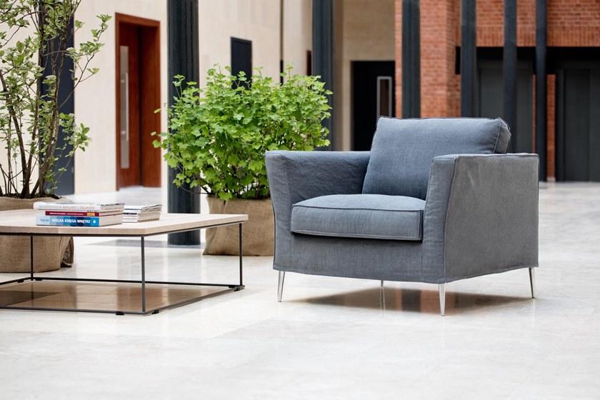 Sits Кресло с обивкой из ткани с подлокотниками Caprice sun-id-1416846 - Вид №8