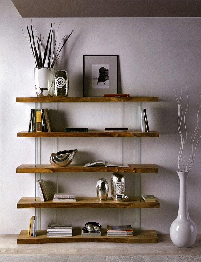 Стеллаж  CASTELLAN Cristal wood 