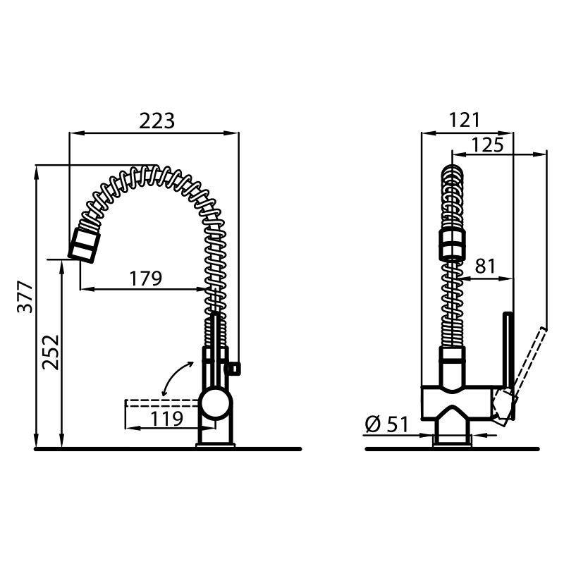 8456000 смеситель Flexo 8456000 Fosterspa  - Вид №1