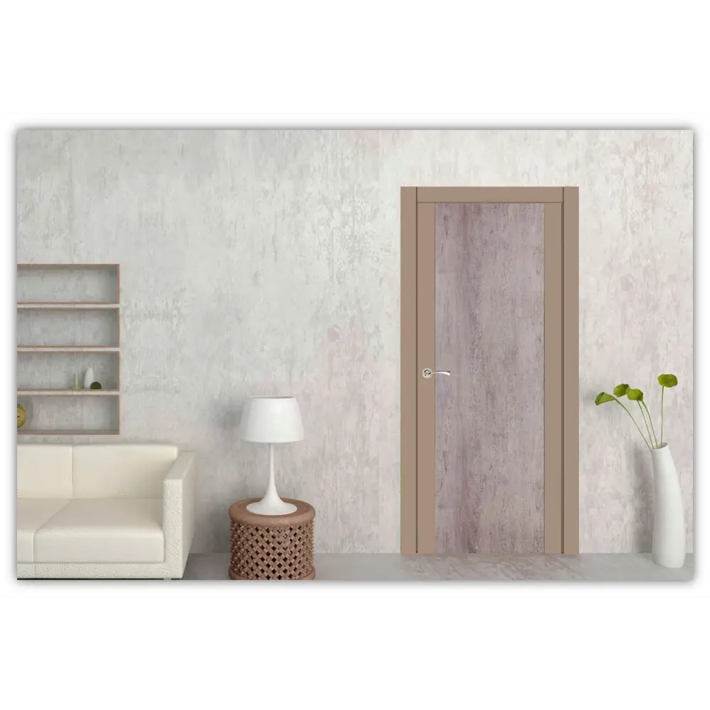 Дверь межкомнатная глухая Арт Лайн 60x200 см цвет какао/кора 81959089 STLM-2171595 Santreyd  - Вид №1