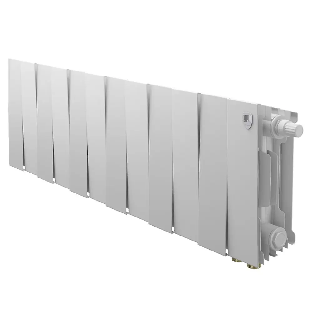 Радиатор секционный Royal Thermo Pianoforte VDR 200/100 14 секций нижнее правое подключение биметалл белый 86733734 STLM-2000253 