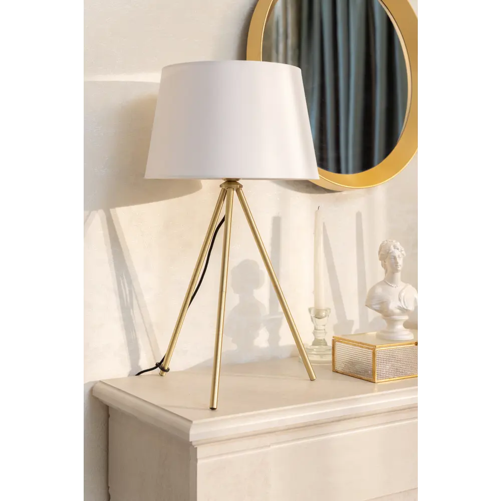 Настольный светильник Freya с текстильным абажуром на треноге 83737622 STLM-0043951 - Вид №9