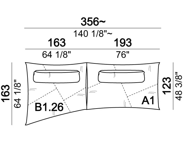 4-местный модульный диван Arketipo NIGHT FEVER ARCH-00101530 - Вид №18
