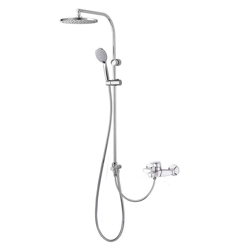 35496350 BASIC Смеситель с фиксированной внешней колонкой Хром GRB MIXERS E-PLUS