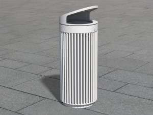 Держатель для мусора из нержавеющей стали с крышкой