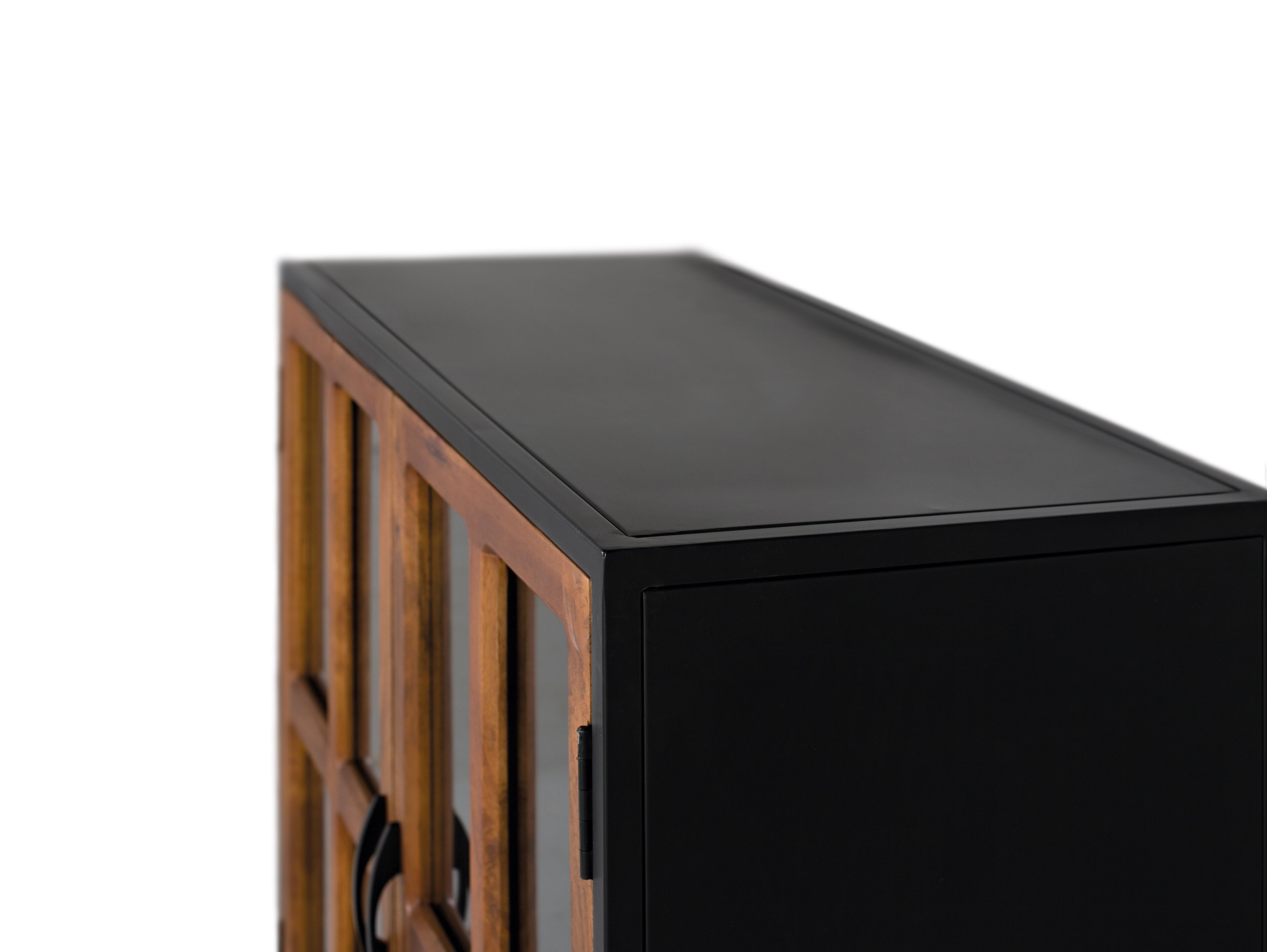 Деревянный и стеклянный шкаф с распашными дверцами Giner y Colomer Berhampur ARCH-00116506 - Вид №2