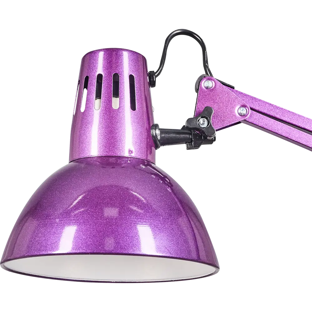Рабочая лампа настольная KD-312 на струбцине, цвет фиолетовый CAMELION STLM-2168284 - Вид №3