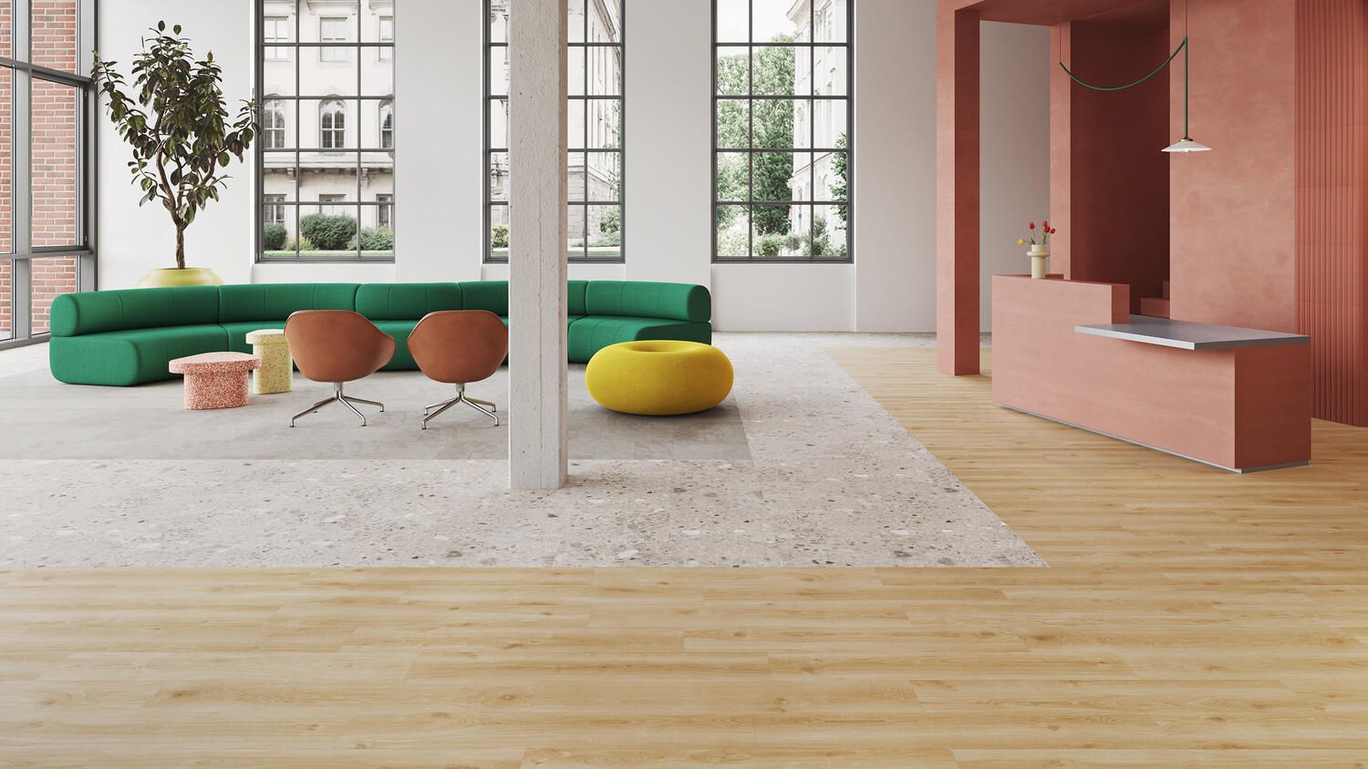 Бетонный пол LVT Tarkett iD ARCH-00028439 - Вид №1