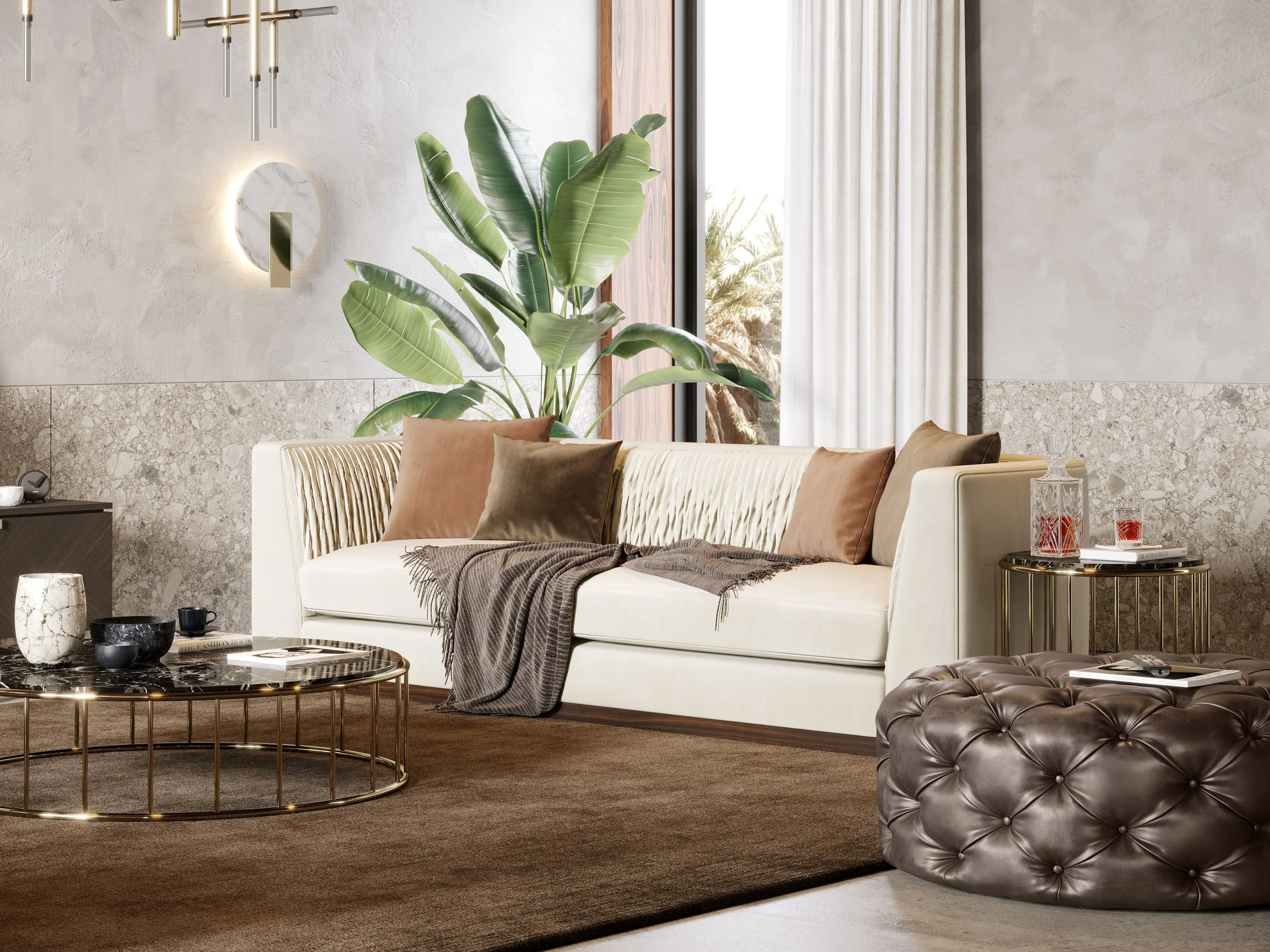 Каррарский мраморный настенный светильник Laskasas ARCH-00135240 - Вид №3