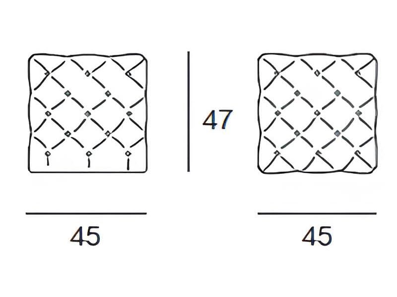 Квадратный тахта capitonné Pacini & Cappellini Clod ARCH-00040748 - Вид №3