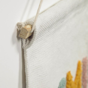 108484 Настенный гобелен белый и разноцветный 52 x 60 см La Forma Adelina