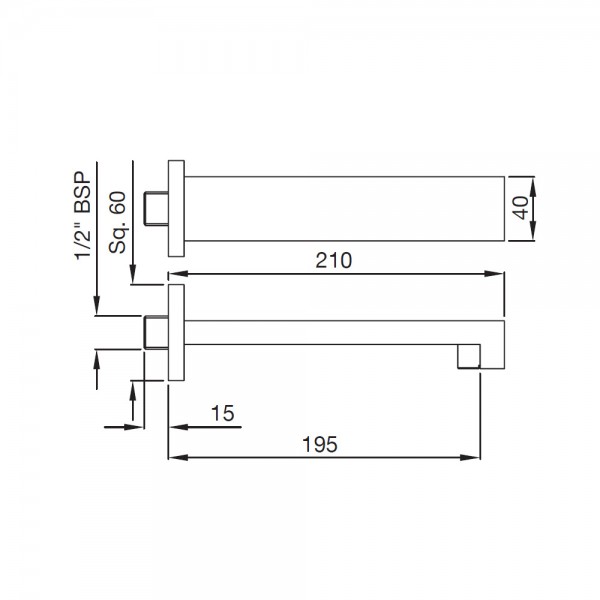 SPT-CHR-45429 Излив для ванны Artize Le Blanc Хром  - Вид №1