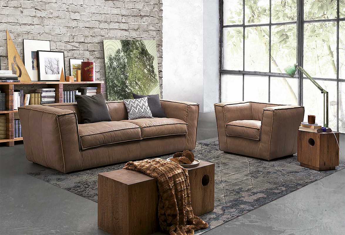 Диван  OLIVER B PUFFED 01 Wild - Вид №1