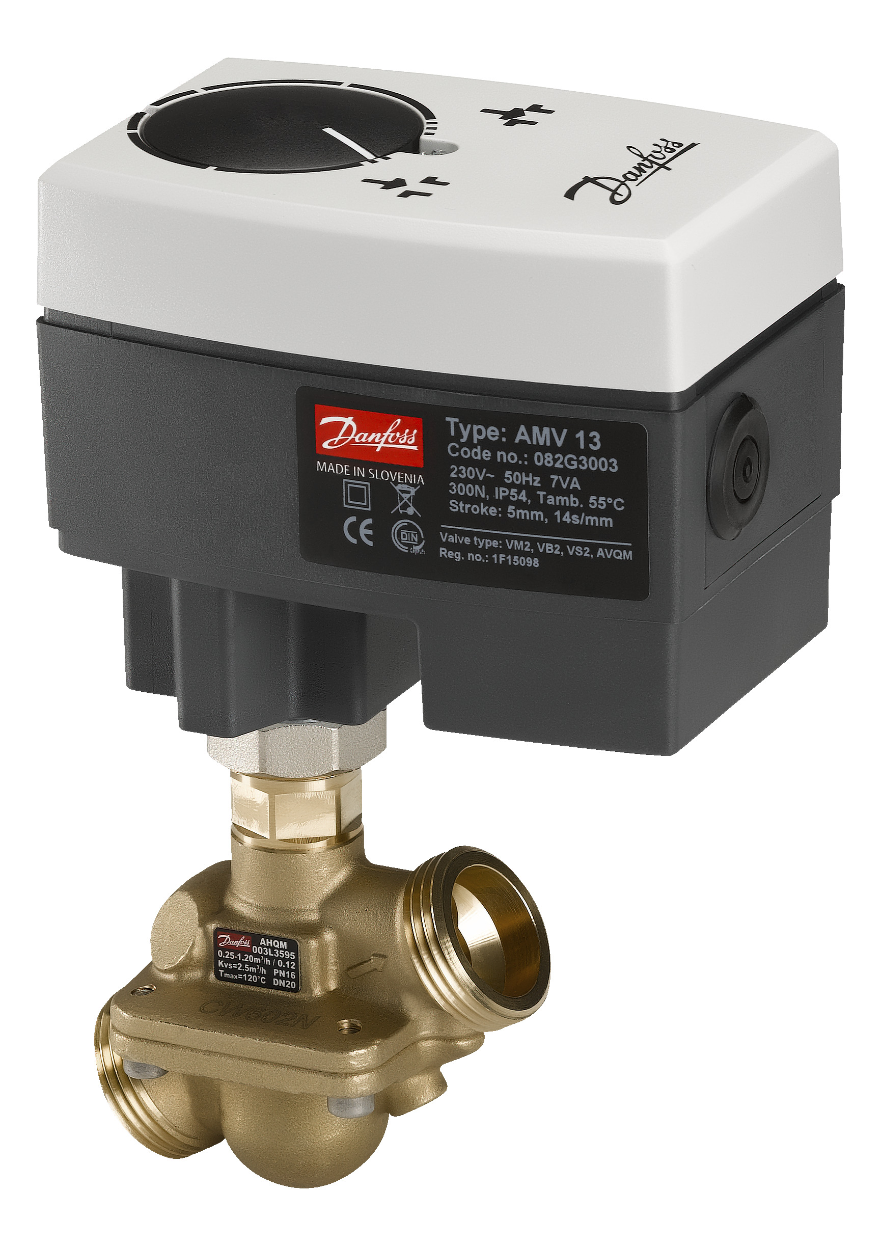 Danfoss Редукторные электроприводы с трехпозиционным управлением Электропривод импульсный AMV23 230B 082G3009  - Вид №10