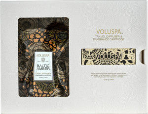 10664261 VOLUSPA Диффузор для автомобиля с картриджем Voluspa "Балтийский янтарь", 8см