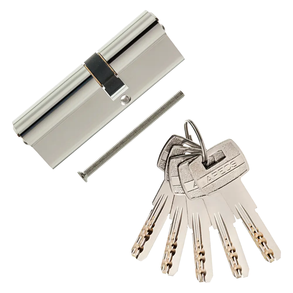 Цилиндр Apecs SM-85(35/50)-NI, 35х50 мм, ключ/ключ, цвет никель STLM-2157790 - Вид №1