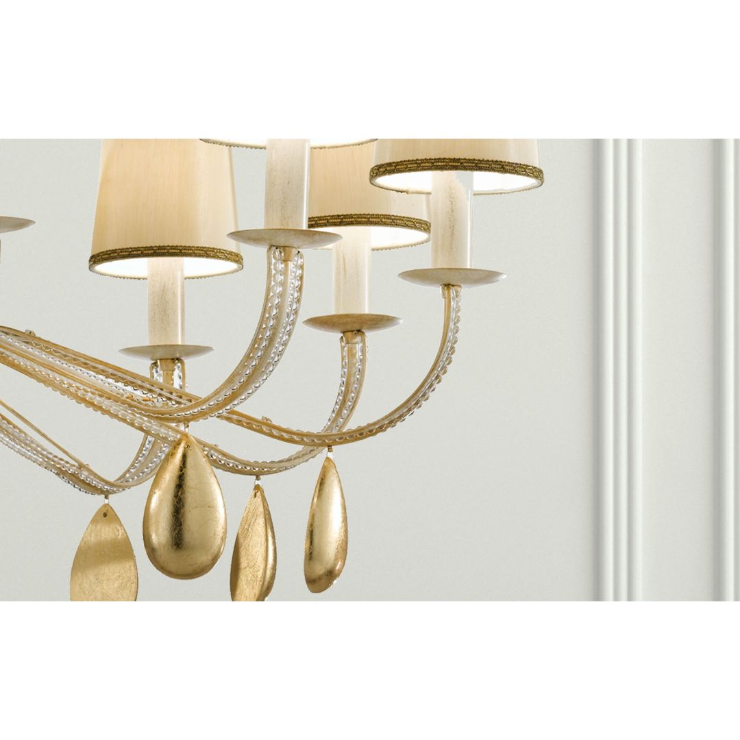 Masiero NOBLESSE 8 V13/SHA-BD/14/IV люстра подвесная 116123 - Вид №2