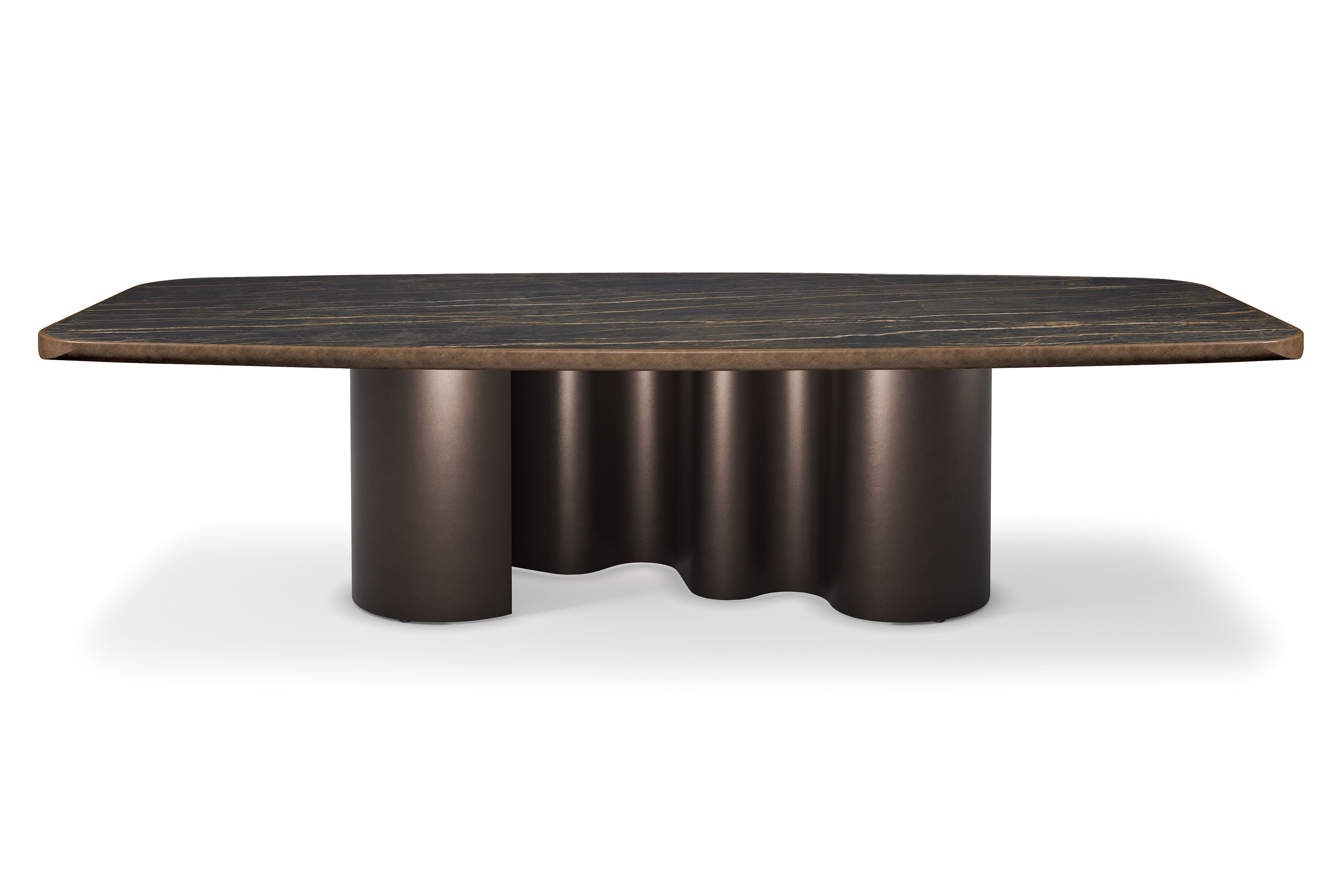 Керамический и стальной бочковый стол Cattelan italia Papel ARCH-00091301 - Вид №1