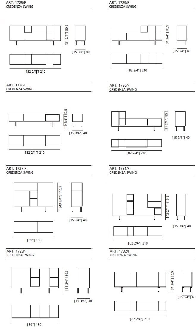 Morelato Модульный буфет из дерева sun-id-1445895 - Вид №10