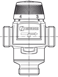 3170 02 00 VTA572Ротационные устройства » Esbe серии VTA370, VTA570  - Вид №1