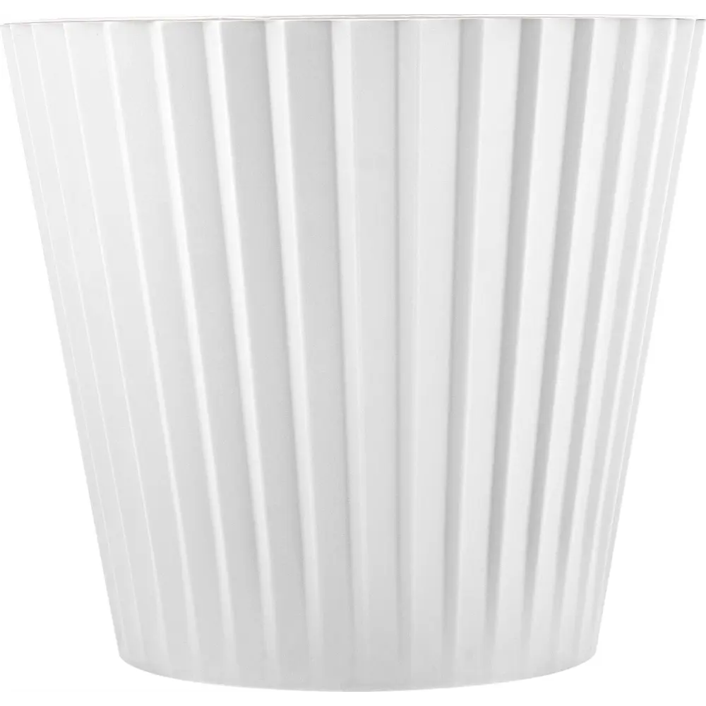 Горшок цветочный Ingreen Sand ø19 h17.7 см v3.3 л пластик белый STLM-2101463 - Вид №1
