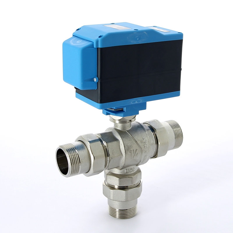 Кран шаровой с разъемными соединениями НН трехходовой MODULO PLUS с сервоприводом EMMETI 1"1/4 01425710 - Вид №1