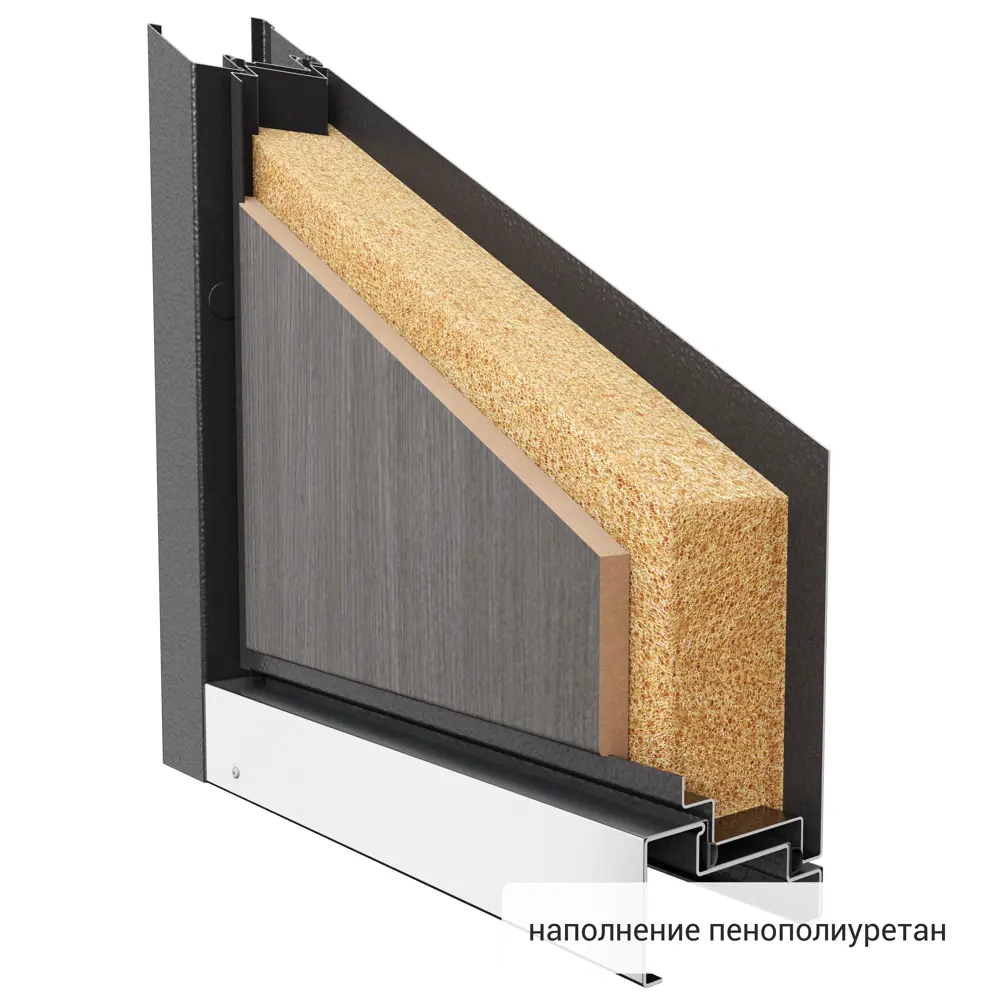 Дверь металлическая Контрол Мария, 960 мм, правая, цвет серый дуб TOREX STLM-2100046 - Вид №15