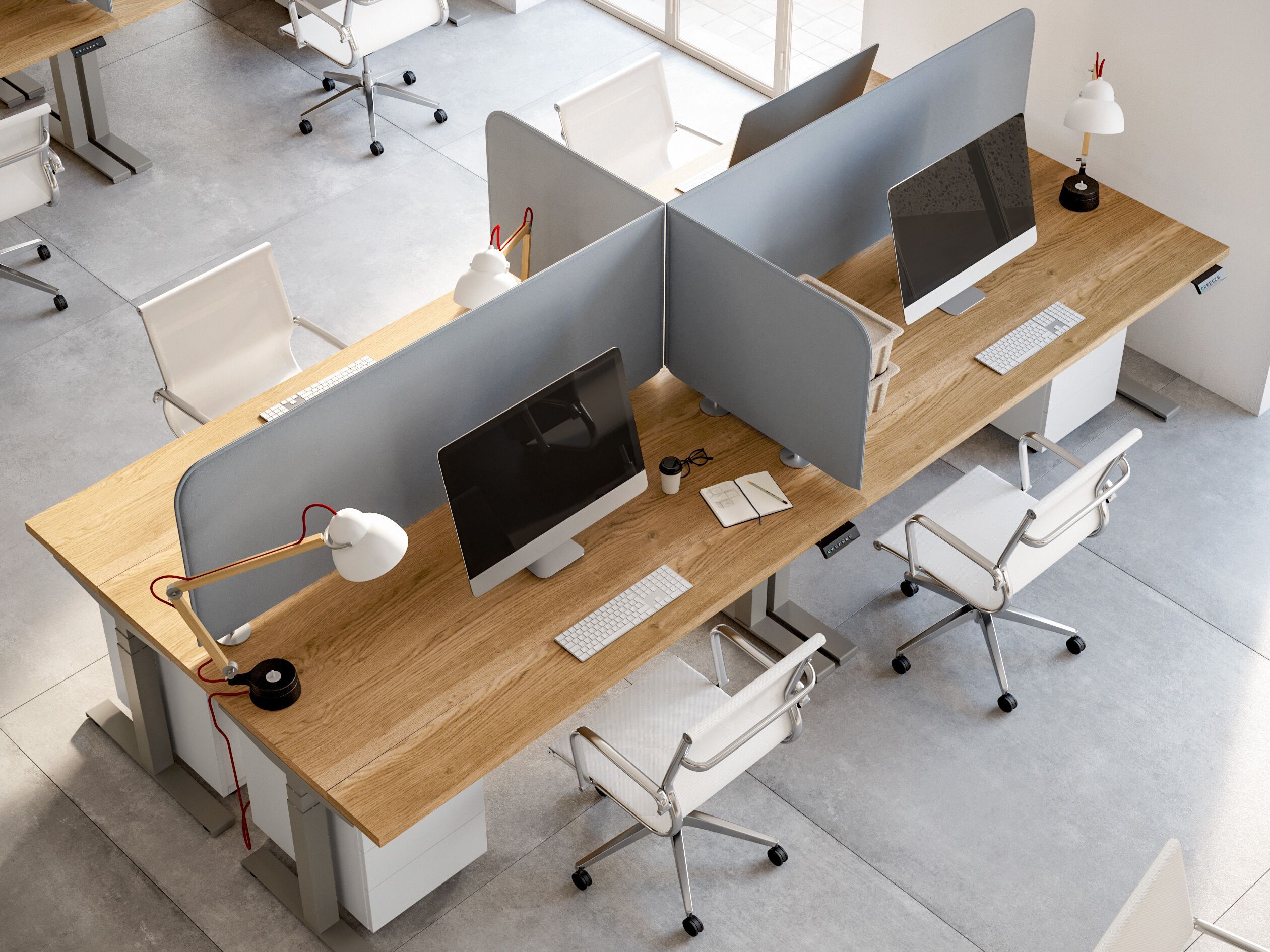 Звукопоглощающая тканевая перегородка для стола Giessegi OfficeTime ARCH-00000777