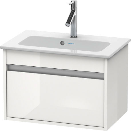 KT642205151 Тумбочка подвесная компакт Ketho #KT6422 600 x 385 мм Сосна коричневая, декор Duravit - Вид №2