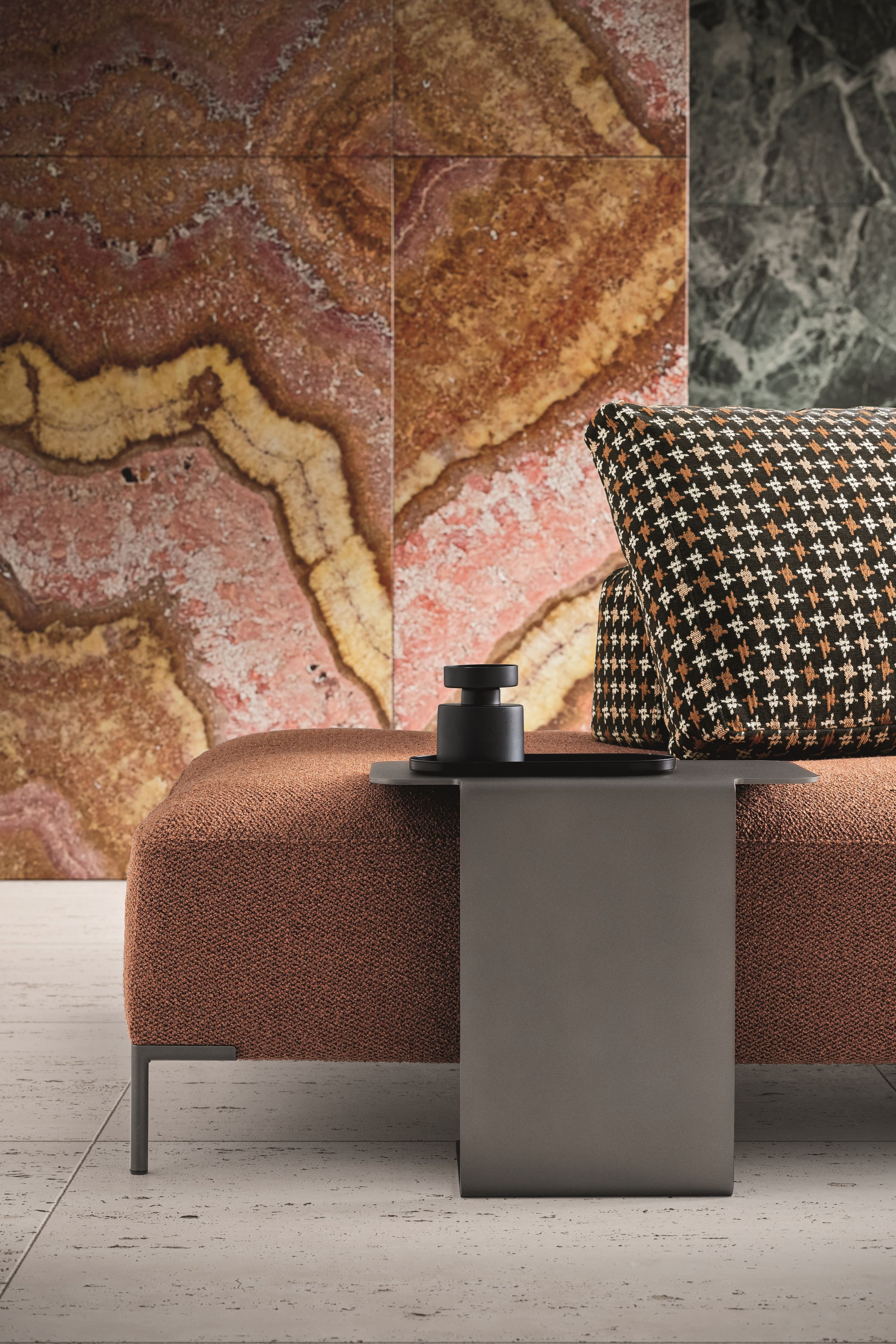 Прямоугольный стол из листового металла Ditre Italia Кожа ARCH-00076220