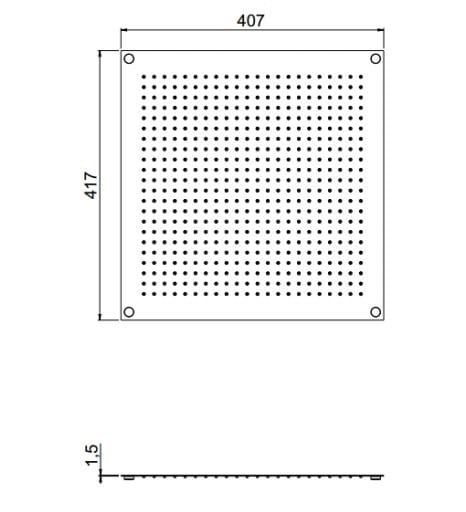 Встраиваемая душевая головка CARIMALI MYDREAM 410X410 ARCH-00115056 - Вид №2