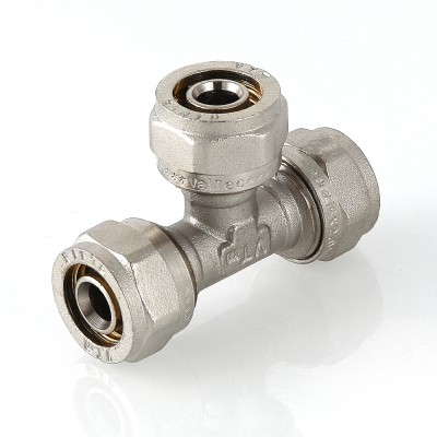 VTm.331.N.322632 Фитинг обжимной – тройник Valtec 32 х 26 х 32 мм  - Вид №3