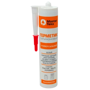 Герметик силиконовый универсальный Masterteks 260 мл цвет белый