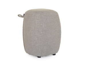 Круглый пуф из ткани