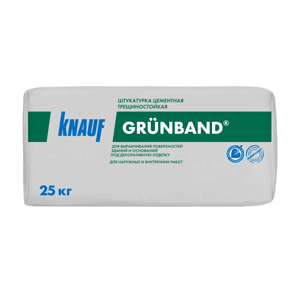Штукатурка цементная Knauf Грюнбанд теплоизоляционная 25 кг Grunband STLM-2085456