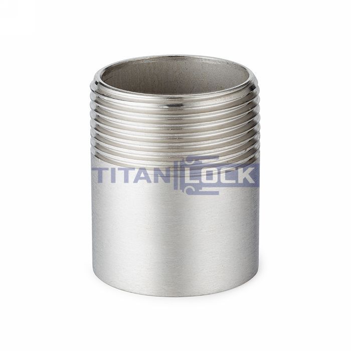 Ниппель приварной нержавеющий (полусгон), нар. резьба, DN15, TL15HRT TITAN LOCK  - Вид №1